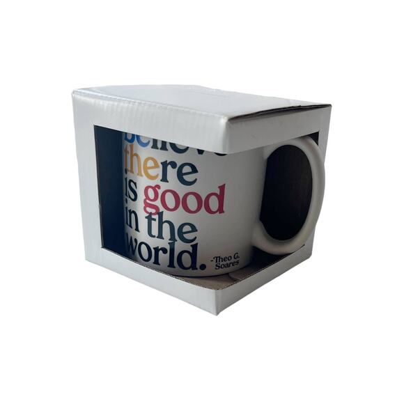 Quotable mug, Believe there is good in the world coffee cup, New - Picture 2 of 9